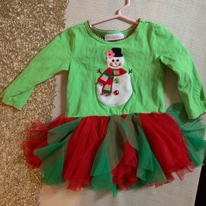 Bonnie Baby Snowman Tutu Top